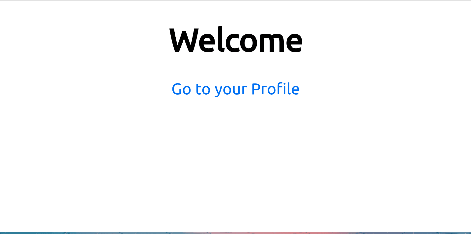 The index page