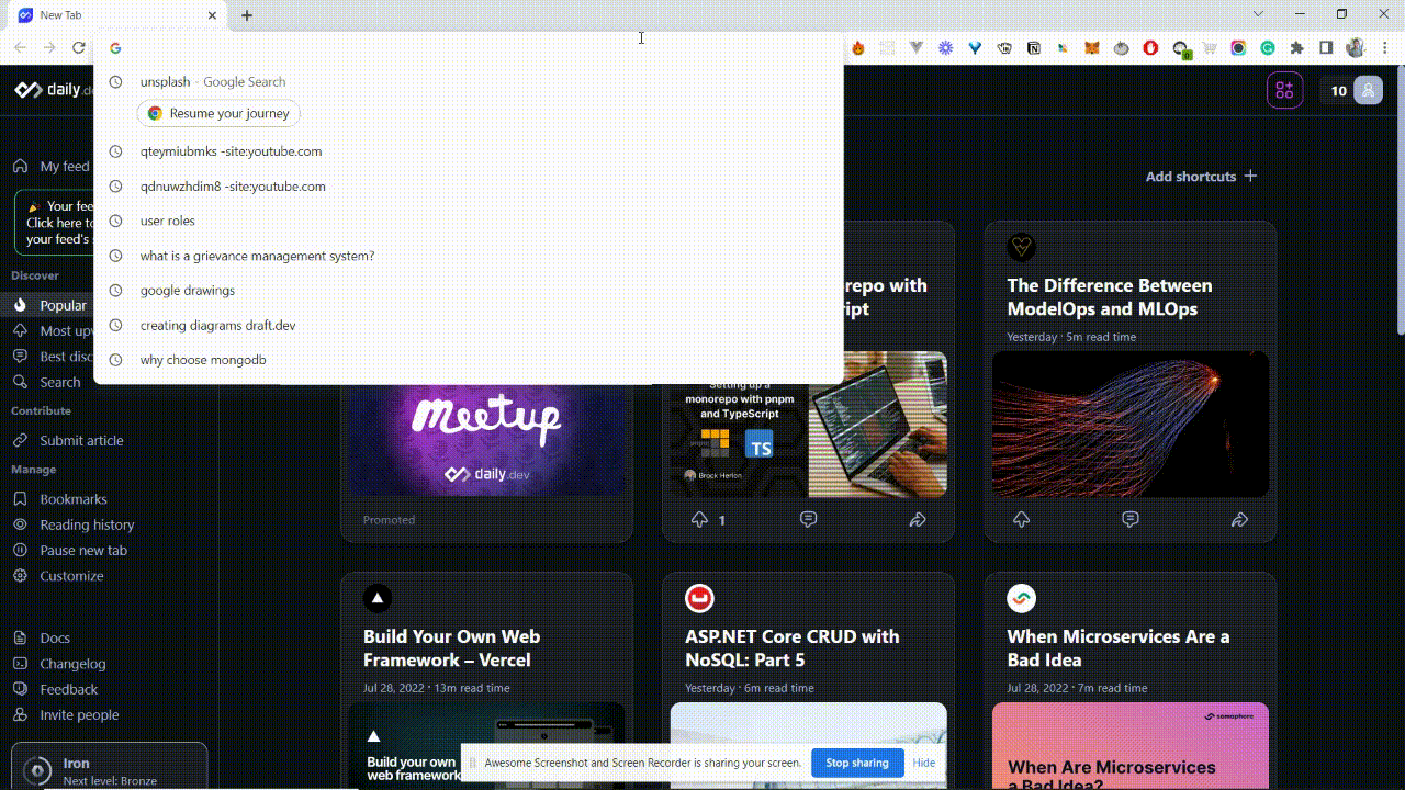 Clerk Next.js application walkthrough courtesy of Subha Chanda