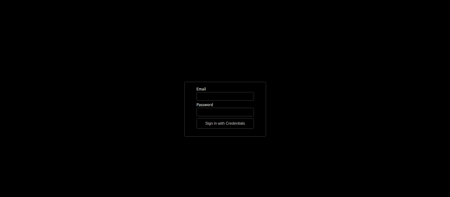 The sign-in page